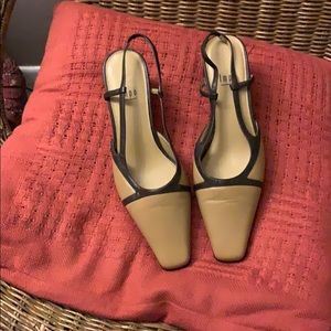 Impo Tan Brown Leather Everly Mules size 7.5M